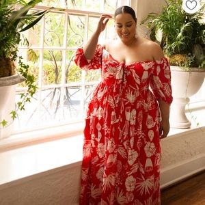 Eloquii maxi floral dress.